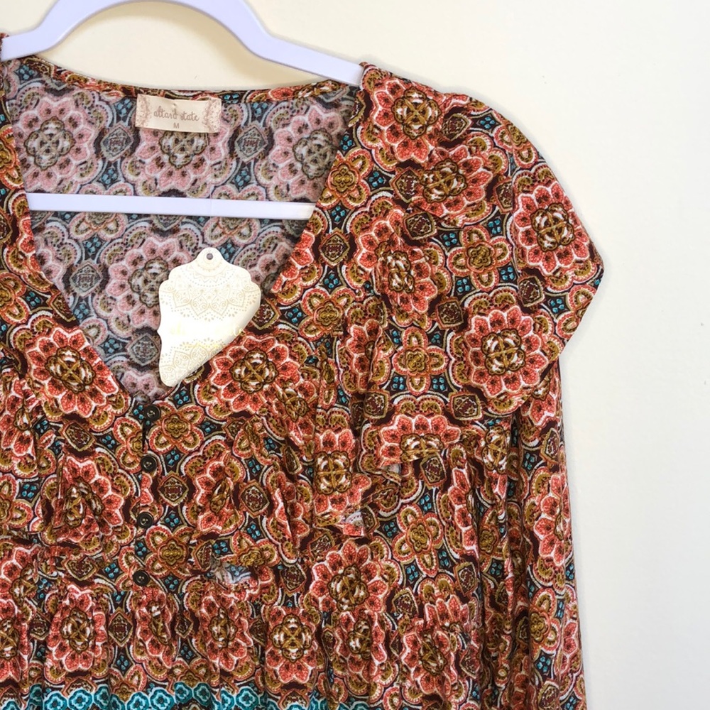 Altar’d State Peasant Ruffle Top - Picture 3 of 6